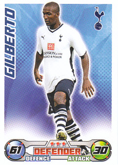 Gilberto Tottenham Hotspur 2008/09 Topps Match Attax #293